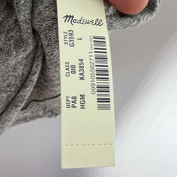 Madewell Triblend Ex-Boyfriend Tee in Grey -NWT - Picture 9 of 10